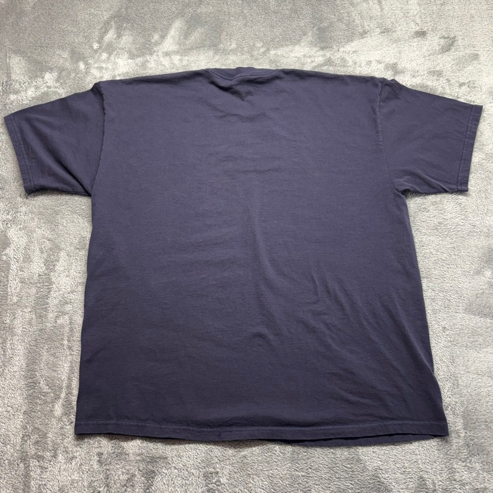 Jerzees T-Shirt Mens XL Navy Blue Good Alaska Embroidered Heavyweight - Picture 7 of 15